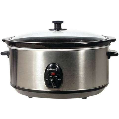 BRENTWOOD SC-150S 6.5-Quart Stainless Steel Slow Cooker