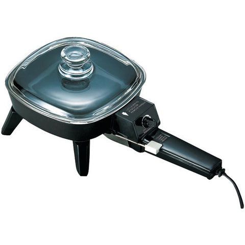 BRENTWOOD SK-45 Electric Skillet with Glass Lid (600W; 6")