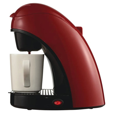BRENTWOOD TS-112R Single-Cup Red Coffee Maker