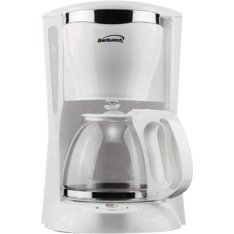 BRENTWOOD TS-216 12-Cup Coffee Maker (White)
