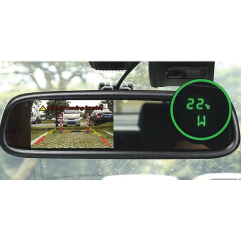BOYO VTM43TC 4.3" OE-Style Rearview Mirror Monitor with Temperature & Compass