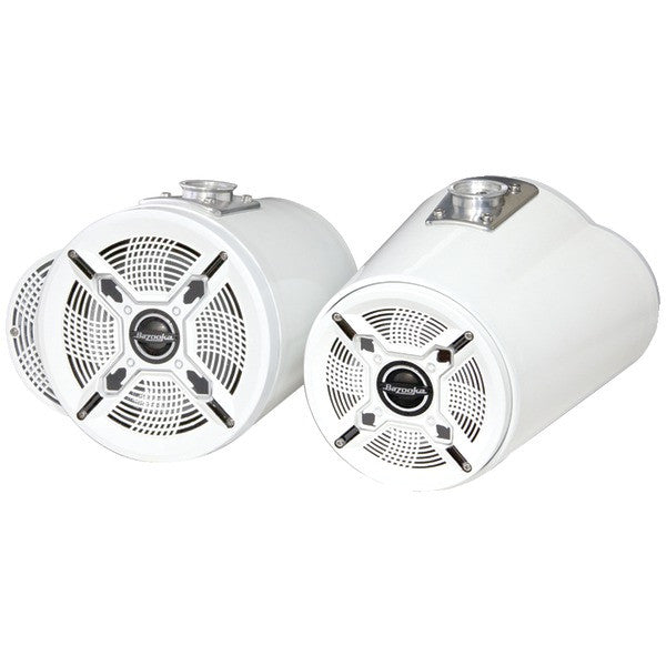 BAZOOKA MT8265W 8" & 6.5" 250-Watt Double-Ended Marine Tubbies (White)