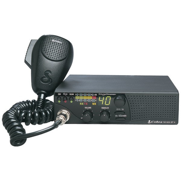COBRA ELECTRONICS 18 WX ST II 40-Channel CB Radio with 10 NOAA Weather Channels