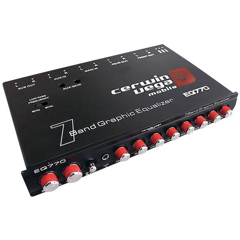 CERWIN-VEGA MOBILE EQ770 7-Band Parametric Equalizer with Auxiliary Input