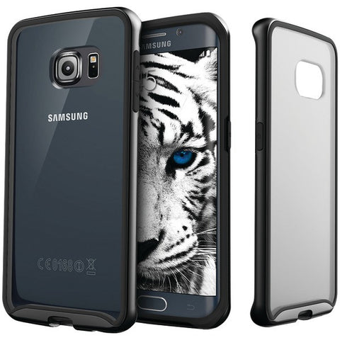 CASEOLOGY CO-G6E-FUB-BK Samsung(R) Galaxy S(R) 6 Edge Dual-Bumper Clear Back Case (Metallic Black)