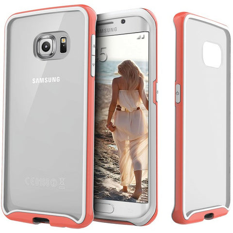 CASEOLOGY CO-G6E-FUB-PI Samsung(R) Galaxy S(R) 6 Edge Dual-Bumper Clear Back Case (Pink)