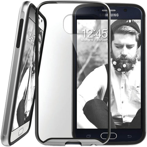 CASEOLOGY CO-GS6-FUB-SV Samsung(R) Galaxy S(R) 6 Dual-Bumper Clear Back Case (Silver)