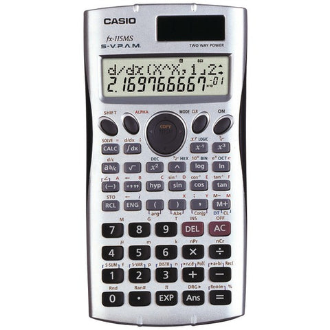 CASIO FX115-MS Scientific Calculator with 300 Built-in Functions