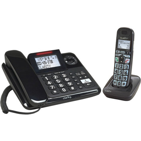 CLARITY 53727.000 Amplified Corded-Cordless Phone System with Digital Answering System