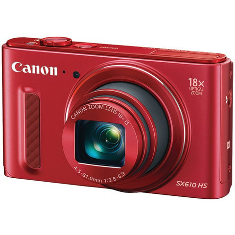 CANON 0113C001 20.0-Megapixel Powershot(R) SX610 HS Digital Camera (Red)