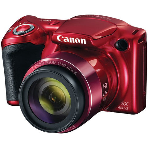 CANON 1069C001 20.0-Megapixel PowerShot(R) SX420 IS Digital Camera (Red)