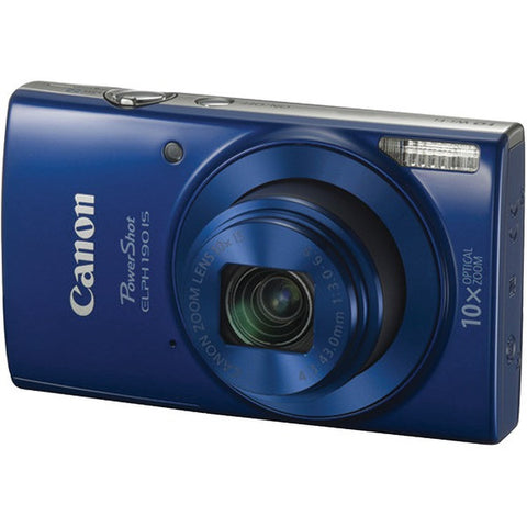 CANON 1090C001 20.0-Megapixel PowerShot(R) ELPH(R) 190 IS Camera (Blue)
