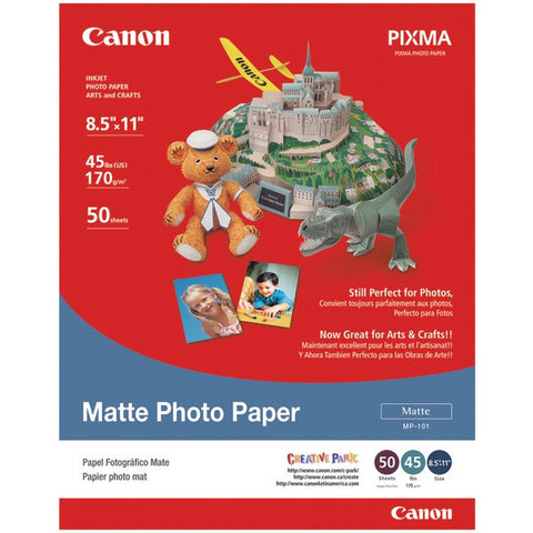 CANON 7981A004AB Matte Photo Paper (8.5"L x 11"W; 50 pk)