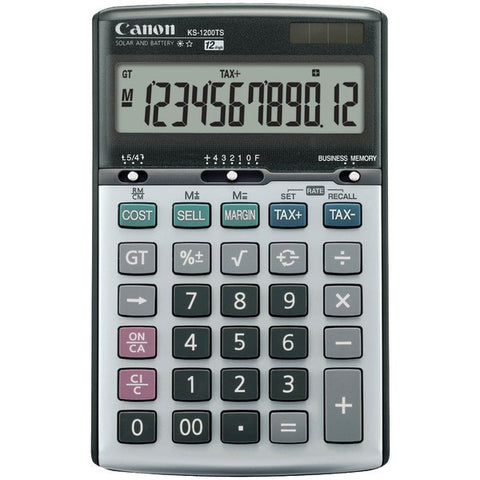 CANON 8508A013 KS1200TS Solar & Battery-Powered 12-Digit Calculator