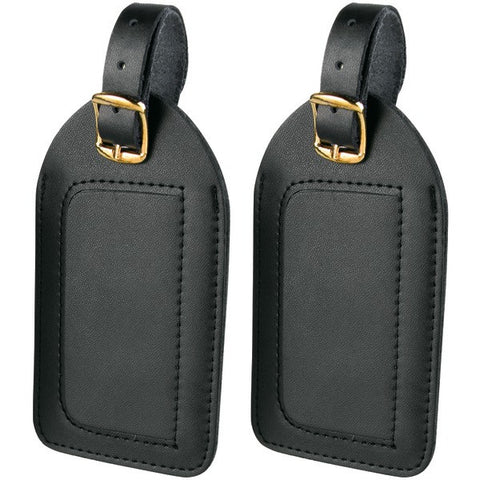TRAVEL SMART BY CONAIR P2010 Leather Luggage Tags, 2 pk