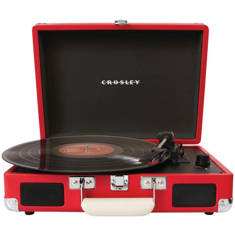 CROSLEY RADIO CR8005A-RE Cruiser Portable Turntables (Red)