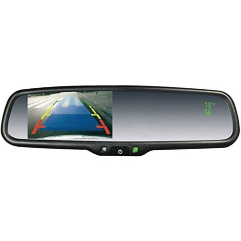 CRIMESTOPPER SV-9157.CT OEM Replacement-Style Mirror with 4.3" Screen, Compass & Temperature Display