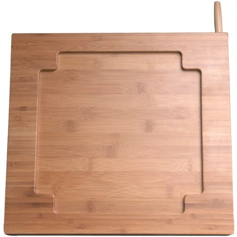 CTA Digital PAD-BKS iPad(R) Bamboo Adjustable Kitchen Stand with Knife Storage