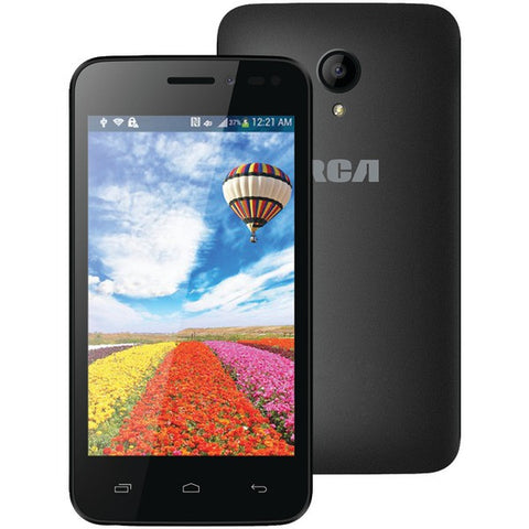 RCA RLTP4028-BLACK 4" Android(TM) Dual-Core Smartphone with Dual Camera