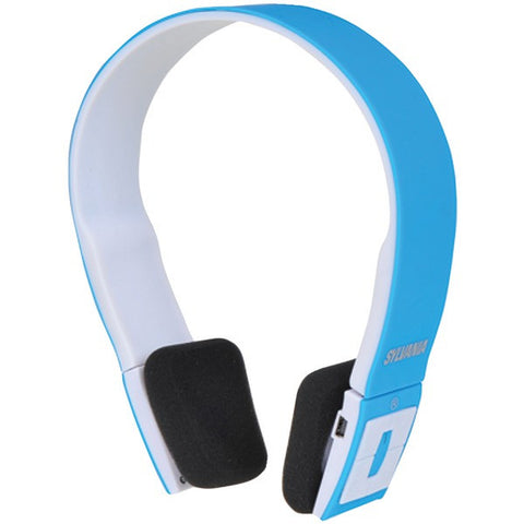 SYLVANIA SBT214-BLUE Bluetooth(R) Headphones with Microphone (Blue)