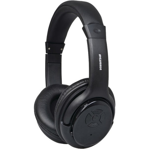 SYLVANIA SBT235-BLACK Bluetooth(R) Wireless Headphones with Microphone (Black)
