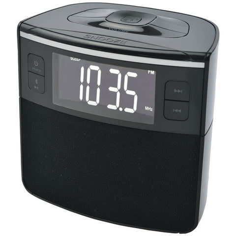 SYLVANIA SCR1986BT-AS Bluetooth(R) Clock Radio with Auto-Set Dual Alarm Clock & USB Charging