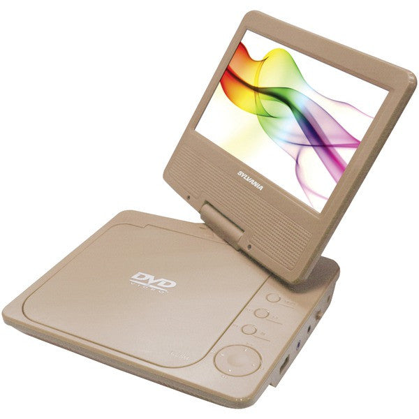 SYLVANIA SDVD7027-C-GOLD 7" Swivel-Screen Portable DVD Player (Gold)