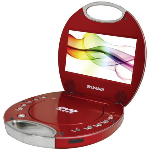 SYLVANIA SDVD7046-RED 7" Portable DVD Players with Integrated Handle (Red)