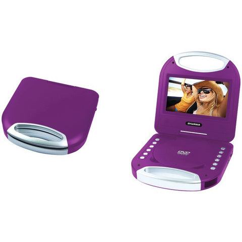 SYLVANIA SDVD7049-PURPLE 7" Portable DVD Player with Integrated Handle (Purple)