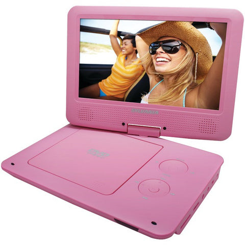 SYLVANIA SDVD9020B-PINK 9" Portable DVD Players with 5-Hour Battery (Pink)