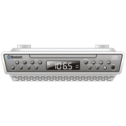 SYLVANIA SKCR2713 Under-Cabinet Bluetooth(R) CD Clock Radio