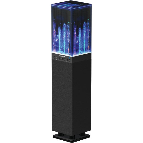 SYLVANIA SP118-BLACK Water Dancing Bluetooth(R) Mini Tower Speaker