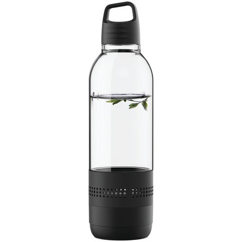SYLVANIA SP650-BLACK Water Bottle with Integrated Bluetooth(R) Speaker (Black)