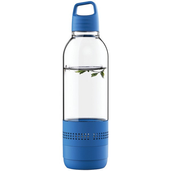 SYLVANIA SP650-BLUE Water Bottle with Integrated Bluetooth(R) Speaker (Blue)