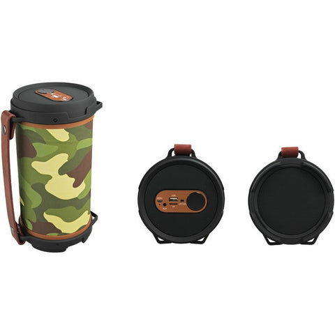 SYLVANIA SP807-CAMO Hi-Fi Bluetooth(R) Rugged Tube Speaker (Camouflage)