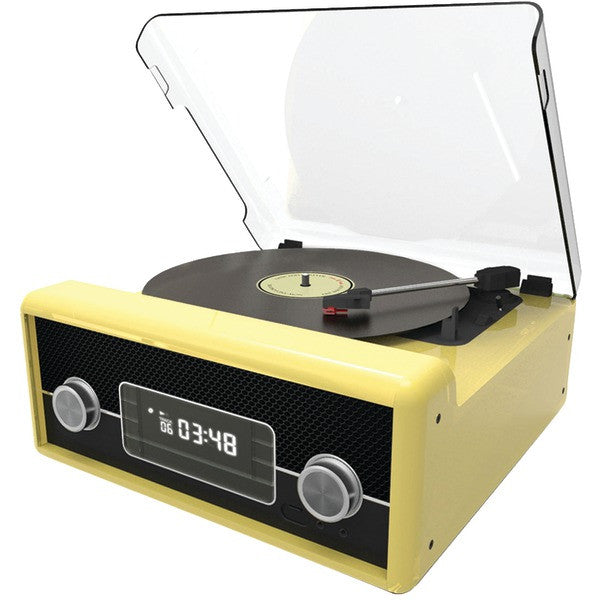 SYLVANIA SRCD875-YELLOW CD Radio Turntable with Direct Encoding (Yellow)