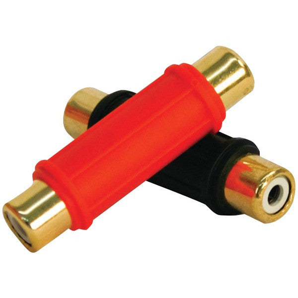 DB LINK BF103 Plastic-Grip Gold Barrel Connectors, 2 pk (Female-Female)