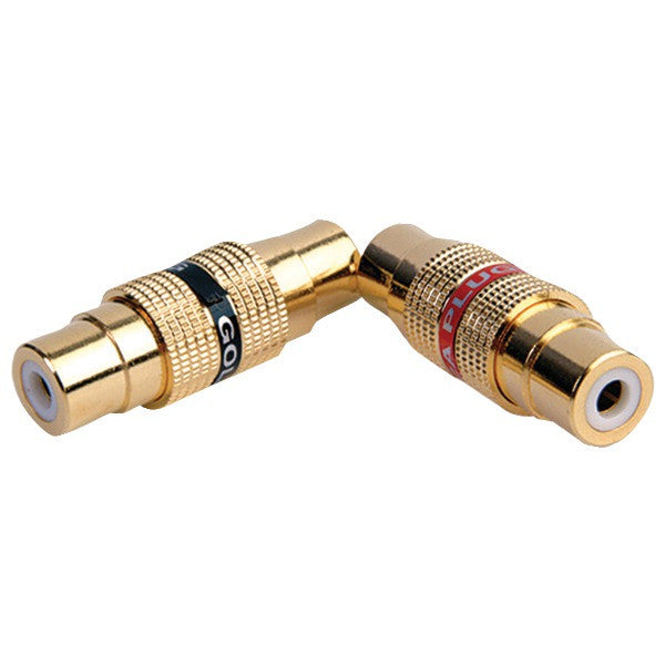 DB LINK BF106 Gold Barrel Connectors, 2 pk (Female-Female)