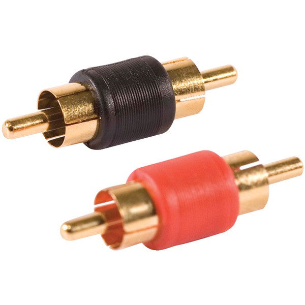 DB LINK BM104 Plastic-Grip Gold Barrel Connectors, 2 pk (Male-Male)