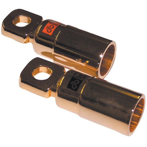 DB LINK RTG4 5-16" Gold Ring Terminals, 2 pk (4 Gauge)