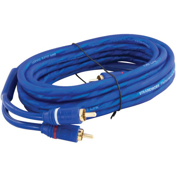 DB LINK SR12 Soft-Touch Triple Shielded Blue Strandworx(TM) RCA Cable (12ft)