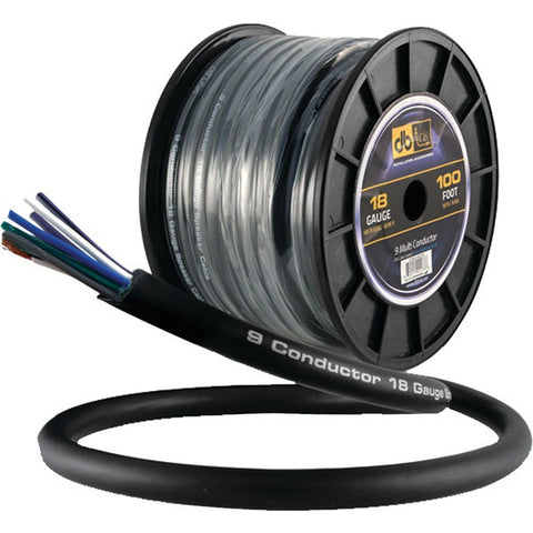 DB LINK STMC918G100 18-Gauge 9-Multiconductor Speaker Wire with Remote Trigger, 100ft