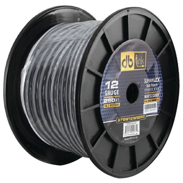 DB LINK STSW16WG500 Superflex Series White-Gray Speaker Wire (16 Gauge, 500ft)