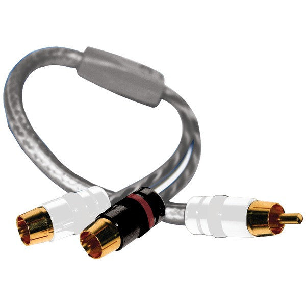 DB LINK SXY2F Twisted-Pair Strandworx(TM) Series RCA Y-Adapter, 1 Male to 2 Females