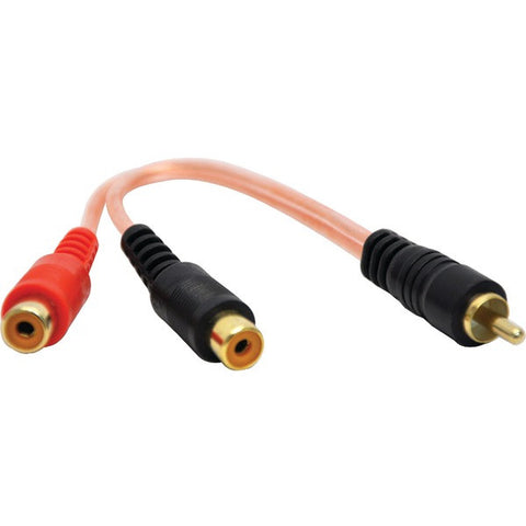 DB LINK XLBY2FZ X-Series RCA Y-Adapters, 1 Male to 2 Females, 10 pk