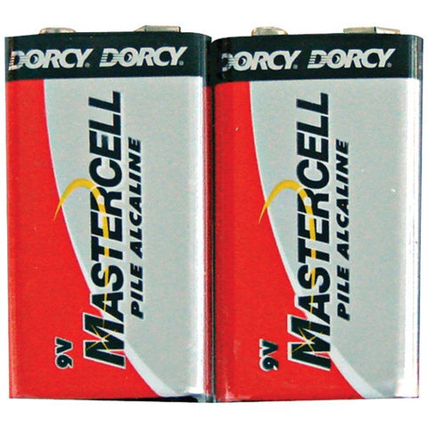 DORCY 41-6111 Mastercell 9-Volt Alkaline Batteries, 2 pk