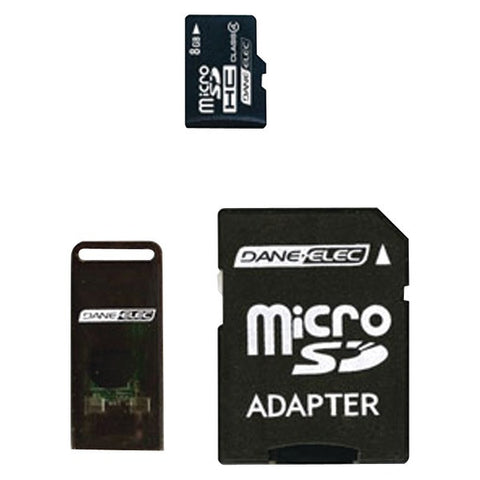 DANE-ELEC DA-3IN1-08G-R microSD(TM) Card (8GB)