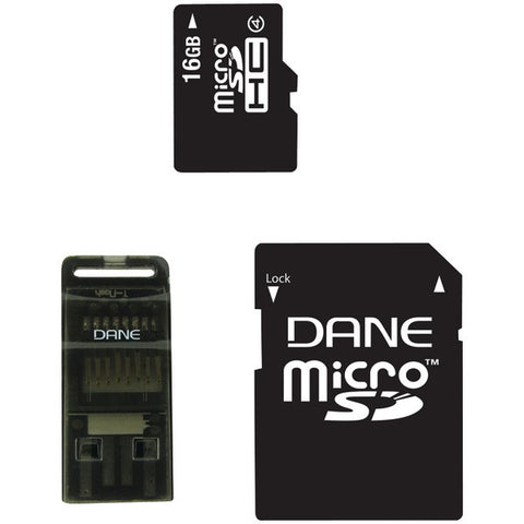 DANE-ELEC DA-3IN1-16G-R microSD(TM) Card (16GB)