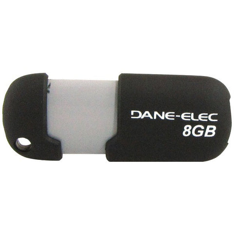 DANE-ELEC DA-ZMP-08G-CA-N4-R Capless USB Pen Drive (8GB; Black)