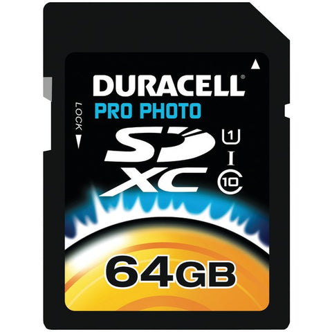 DURACELL DU-SDHS64G-R 64GB Class 10 SDXC(TM) Card